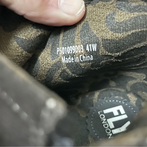 Fly London Wezo Brown Suede Booties 41W/10.5W - Picture 10 of 12